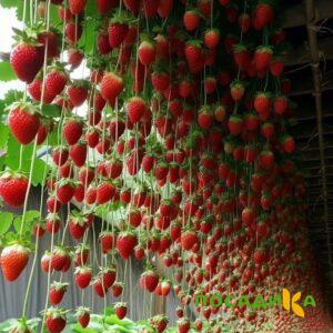 Клубника ампельная Анастасия купить по цене от 370р. в интернет-магазине «Посадика» с доставкой почтой в в Вилючинске и по всей России – [изображение №1].