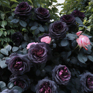 Роза Черная купить по цене от 450р. в интернет-магазине «Посадика» с доставкой почтой в в Вилючинске и по всей России – [изображение №1].